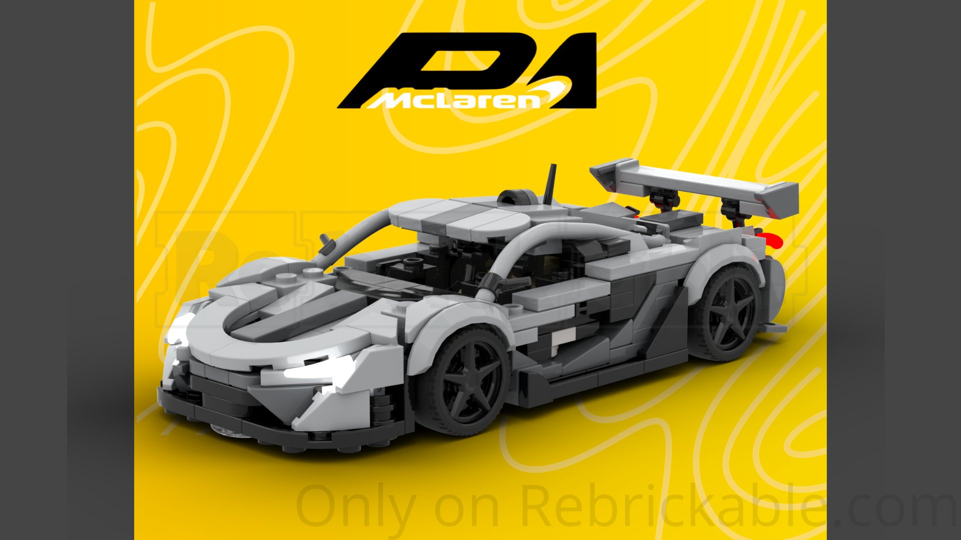 Mclaren P1 Gt3 Yellow